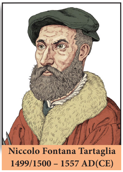 Niccolo Fontana Tartaglia, 1499/1500–1557 AD(CE)