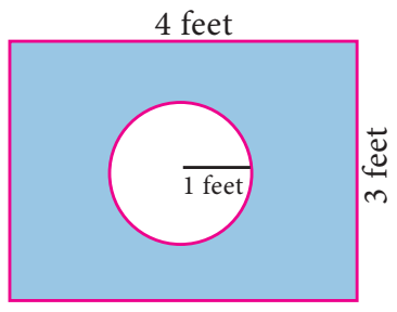 Circular winning region within a rectangle