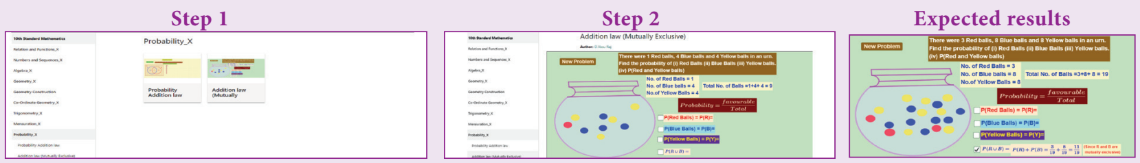 ICT 8.2: படி 1, படி 2 மற்றும் முடிவுகள்