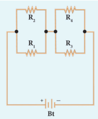 Figure 4.8 Series-parallel combination of resistors
