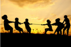 a) Unlike parallel forces –Tug of war