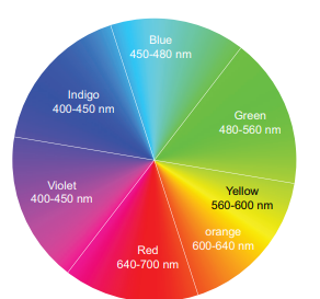 Figure 5.15 Colour Wheel - Complementary colours are shown on opposite sides.