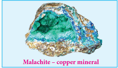 Malachite – copper mineral