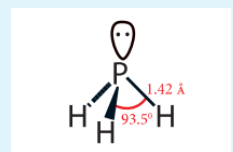 Figure 3.4 Structure of phosphine
