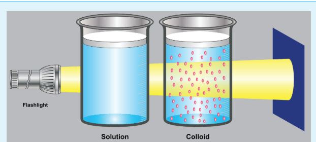 Figure 10.12 Tyndall effect
