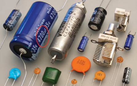 Figure 1.53 Various types of capacitors