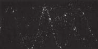 படம் 3.47 முகில் கூடத்தினுள் (Cloud chamber) எலக்ட்ரானின் சுருள் வட்டப்பாதை